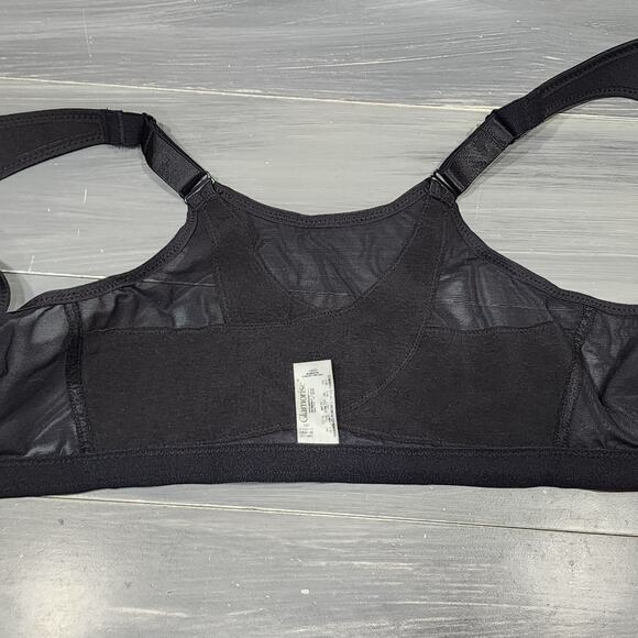 Glamorise Bra 1265 Magic Lift Front Close Back Support Bra 50F Black - Picture 6 of 9